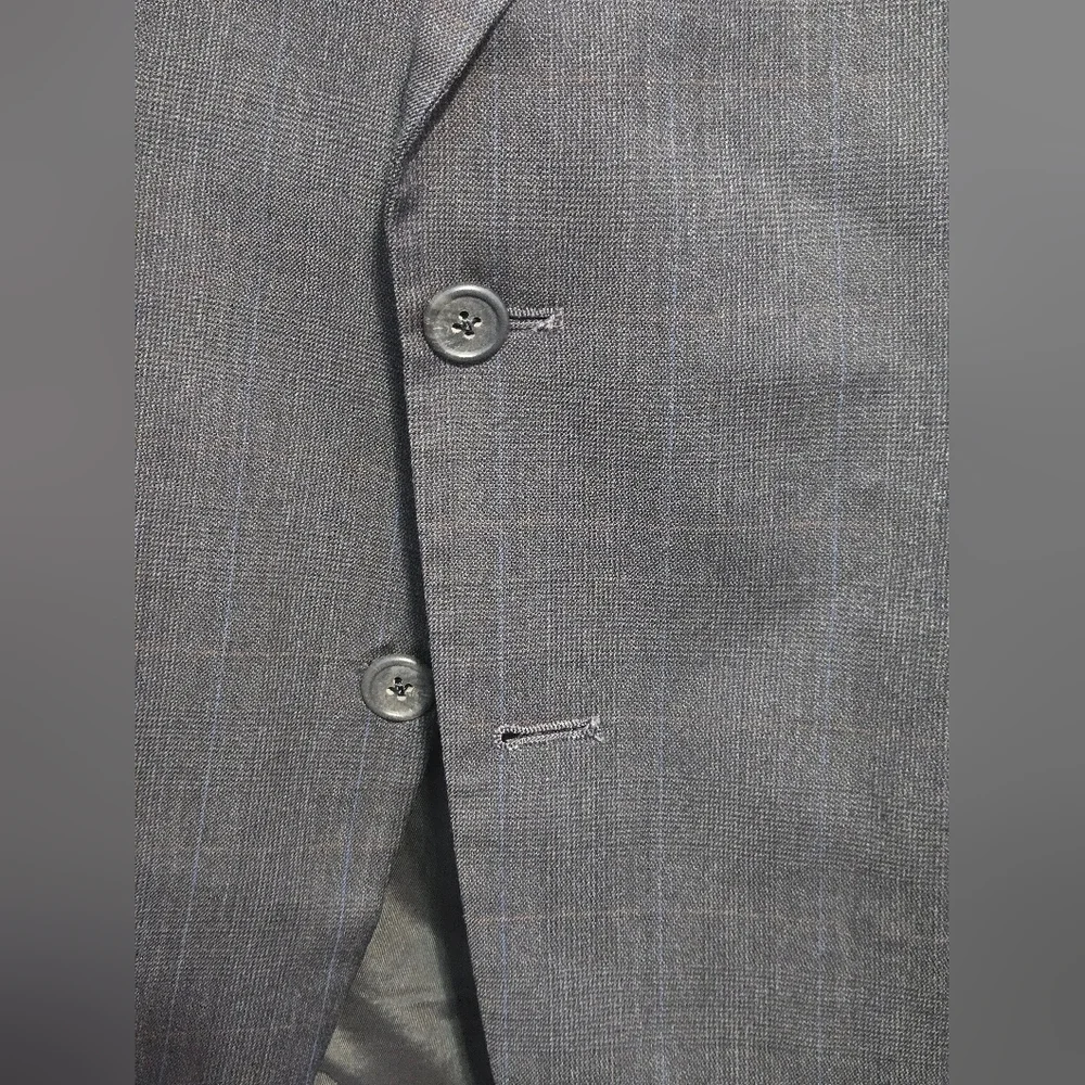 Botany 500 Couture Gray Blazer Sport Coat 44L Wool Made in USA Mens - Picture 4 of 10